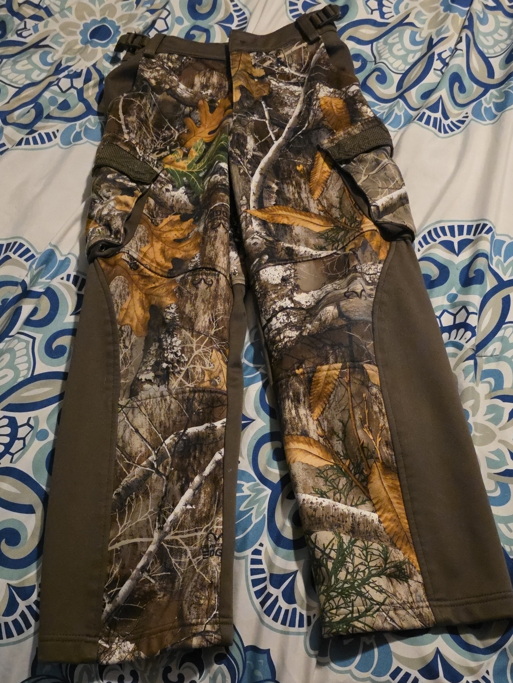 Magellan Outdoors Brown and Green Camo Kids Hunting Pants